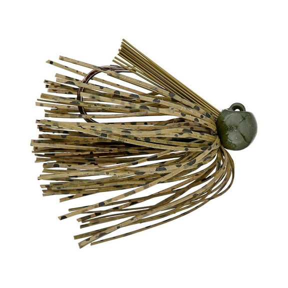 Bass Patrol Silicone Western Football Jig (Green Pumpkin, 1/4 oz)