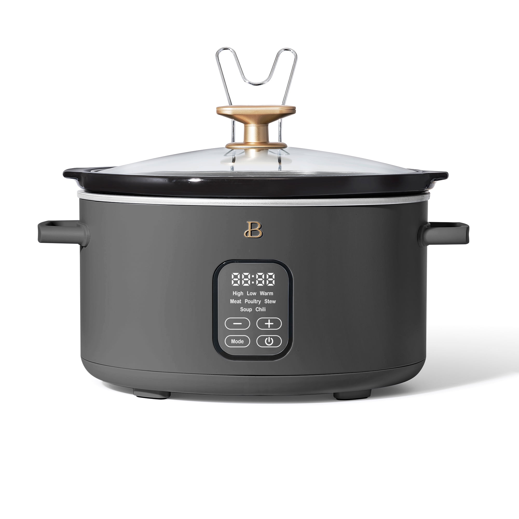 Beautiful 6 Quart Programmable Slow Cooker, Oyster Grey by Drew Barrymore