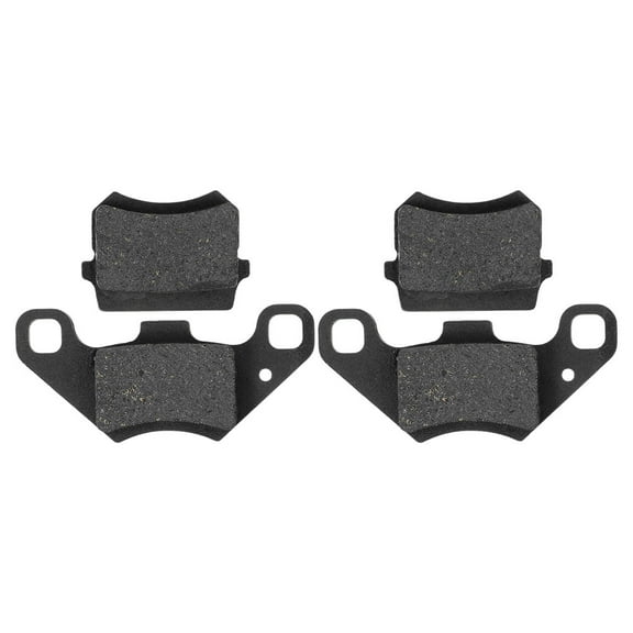 OUNONA  2 Sets Pit Bike Brake Pads Discs for Atv Motor Golf Cart Black
