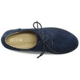 thumbnail image 6 of Ollio Women's Classic Flat Shoes Lace Up Faux Suede Oxfords ZM2910, 6 of 6