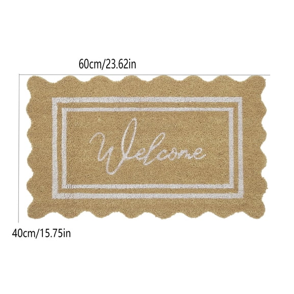 AuroraX Welcome Mat for Front Door,Outdoor Entrance Door Mat,Non Slip Heavy Duty Washable Water Absorbent Dirt Trapper Door Decor