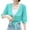 Green, variant on Tie Front Top Short Sleeve Shrug Boleros Cardigans Lightweight Summers Jackets