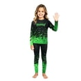 thumbnail image 6 of Halloween Pajamas, Family Matching Pajamas, Halloween Family Pajama Set Black Green Bat Gradient Long Sleeve Pants for Spooky Season, Halloween Pajamas for Family, 10 Years, 6 of 6