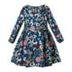 thumbnail image 1 of Odeerbi Niñas Manga Larga Floral Vestido Algodón Princesa Infantil Primavera A-Line Dress, 1 of 2