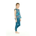 thumbnail image 4 of Girl's Athletic Sportswear Patterned Tank Top and Solid Legging Set in Crayon Palms Green Medium, 4 of 5