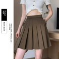 thumbnail image 1 of Vestido mini de cintura alta con bolsillos para mujer, falda adelgazante de talla grande, cintura elástica negra pequeña, estilo informal de verano, 1 of 4