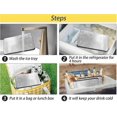 thumbnail image 3 of Reusable ice packs, reusable steel cooling packs for food drinks, quickfreezing longlasting for camping coolers, square, 3 of 5
