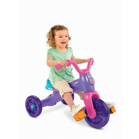 Fisher-Price Grow-With-Me Trike with Adjustable Seat, Pink