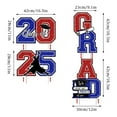 thumbnail image 3 of Graduation Yard Signs 4Pcs Waterproof Large Size Glittering 2025 Grad Decor with Stakes Graduation Party Supplies & Decorations, 3 of 6