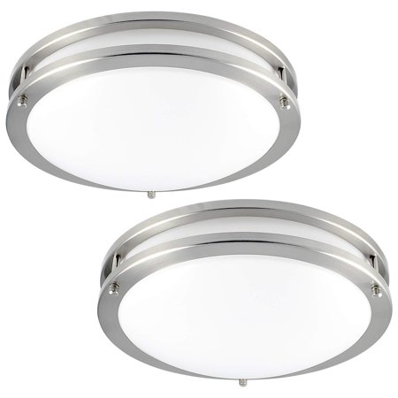 Luxrite Led Flush Mount Ceiling Light 12 Inch Dimmable 3000k