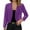 A55 Purple, variant on TrendOFT Women’s Sequin Short Jackets Long Sleeve Open Front Coat Glitter Blazer Casual Coat Party Clubwear Black L