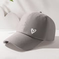 thumbnail image 4 of Heart Embroidered Baseball Cap,Distressed Adjustable Hat,Casual Unisex Dad Cap,Exquisite Heart Embroidered Baseball Cap Vintage Distressed Washed Adjustable Comfortable Fit Peaked Hat,Grey, 4 of 9