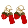 thumbnail image 4 of WHAMVOX Cute Strawberry Keychain PU Fruit Keychain Fruit Purse Charm Key Holder with Screwdriver for Women Keychain DIY Key Chain Kawaii Bag Accessories, 4 of 7