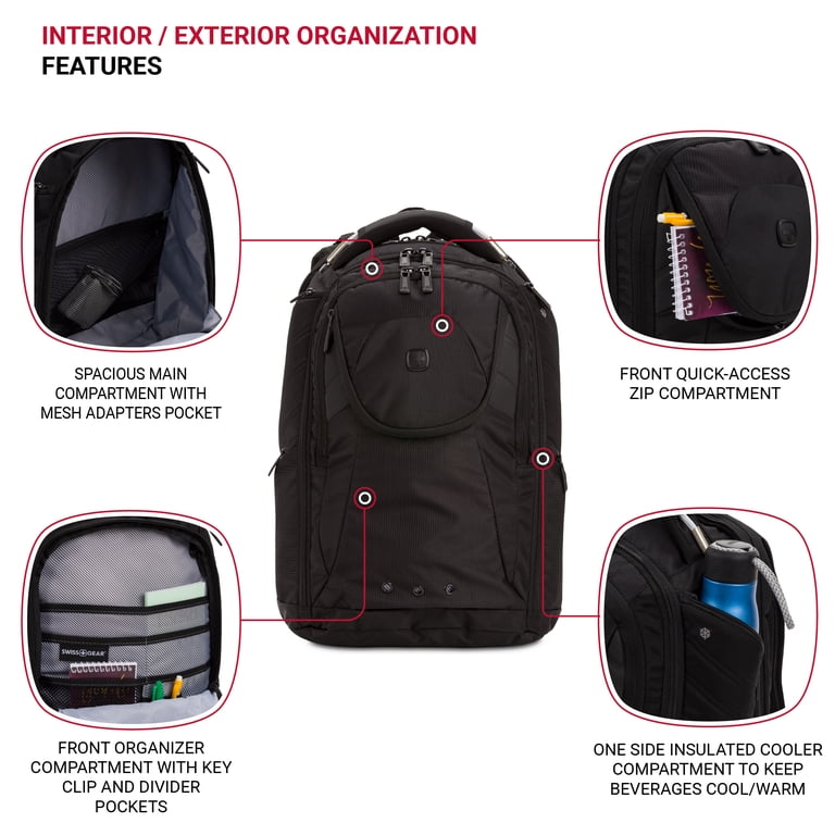 Ravi729 Sサイズ SWISSGEAR, Laptop Backpack, 2762, Monochrome Black - Walmart.com