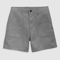 thumbnail image 6 of JUSLIO Women's Shorts,High Waist Mid-Length Shorts,Twill Lightweight with Pockets,Gray,Size M, 6 of 6
