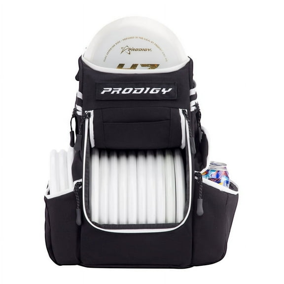 Prodigy Disc Apex Disc Backpack | Disc Golf Backpack | Store Up to 20 Discs | Insulated Cooler Pocket | Disc Golf Bags with Umbrella Sleeve | Cordura Nylon Material (Black)