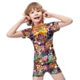 thumbnail image 4 of Kirby Boys Two Piece Rash Guard Swimsuits Kids Short Sleeve Swimwear Sets Bathing Suit, 4 of 7