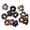 thumbnail image 3 of Cuerda para el cabellero con estampado de y lazo elástico para el cabellero de 13 piezas Yuyangstore Scrunchie con estampado de leopardo para mujer, 3 of 8