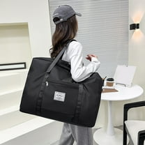 GrRotKP Extra Large Duffle Bag For Travel Women Canvas Carry On Tote Bags With Trolley Sleeve,Multi Compartment Dual Zipper Weekender Bag Travel Essentials