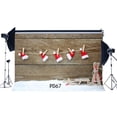 thumbnail image 1 of BSDHOME Polyester 7x5ft Christmas Theme Wood Photography Backdrop Customized Photo Background Studio Prop PD67, 1 of 3