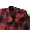 thumbnail image 3 of Yutgune Mens Plus Size Oversized Plaid Flannel Shirt Long Sleeve Loose Button Up Shirt, 3 of 8