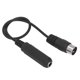 thumbnail image 1 of Cable Adaptador MIDI Hembra A 5 Pines De 6,35mm ANGGREK Metal Plástico 1 Pie Para MP3 Para Altavoces, 1 of 8