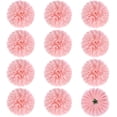 thumbnail image 1 of XmhyTop-A Flores artificiales, 12 cabezas de flores de crisantemo de seda, 7 x 7 x 5 cm, para manualidades, color rosa oscuro., 1 of 5