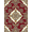 Red Multi, Pattern 18, variant on ODIKA 8'x10' Washable Area Rug Non-Slip Chair-Friendly Mat Bathroom Vintage Contemporary Abstract Bold Sweeping Top Stairs for Dining Room, Large Office, Lounge