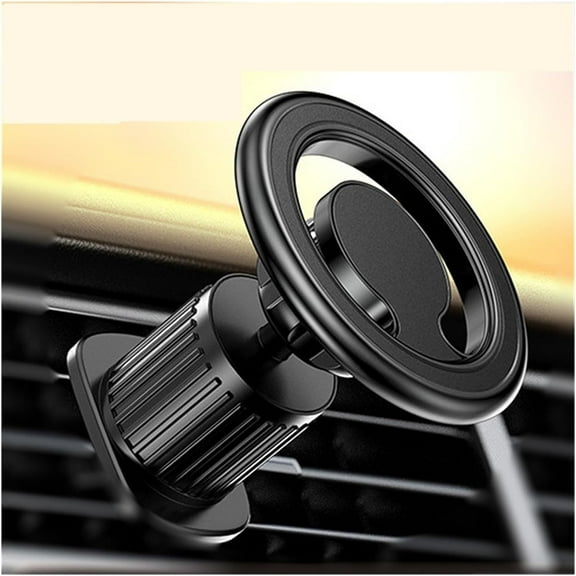 Magnetic Car Phone Holder Stand Air Vent Magnet Mount GPS Smartphone Support in Car for iPhone Xiaomi Samsung Rotation Bracket (Color : Air Vent Black)