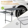 thumbnail image 5 of Camping Table with Cupholders, Overlanding Gear for Outdoor Work, Car Camping Essentials, Tailgate Table with Mesh Surface, One Wing Panel, and Heavy-Duty Design for Camping and On-the-Go Adventures, 5 of 7
