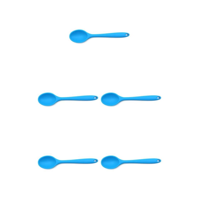 Inteprter Cuchara de silicona Herramientas profesionales universales de mango largo Vajilla para el hogar Cuchara de sopa flexible Suministros Type2 NO2