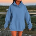thumbnail image 3 of Maean Women Plus Size Sweatshirt Oversized Hoodie Pullover Baggy Solid Color Casual Sweatshirts with Pockets, 3 of 7