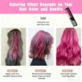 thumbnail image 4 of 6 Color Temporary Hair Chalk Comb Set, Temporary Bright Hair Color Dye, Quick & Easy 1-Minute Hair Dye for Women Men, Non-Damaging Formula for Light/Dark Hair, Party Events & Daily Use, 4 of 9