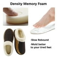 thumbnail image 3 of ​Harebell Men's Moccasin Slippers Memory Foam Slippers for Men Indoor Outdoor House Shoes, 3 of 5