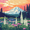 Floral Mountain, variant on FORMRS 1-Subject Spiral Notebook 8" x 5" College Ruled 60 Refillable Sheet A5 Hard Cover, Green Forest