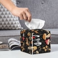 thumbnail image 6 of Picia Various Mushrooms Pattern Tissue Box Cover,PVC Leather Square Holder,Tissue Box Holder with Magnetic Bottom,Facial Paper Organizer Dispenser-5.2"X5.2"X5.2", 6 of 8