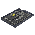thumbnail image 4 of SSD Case Enclosure M2 SATA + MSATA to SATA3.0 6Gb Adapter Riser Card Board with Metal Socket Support M.2 SATA SSD, 4 of 7