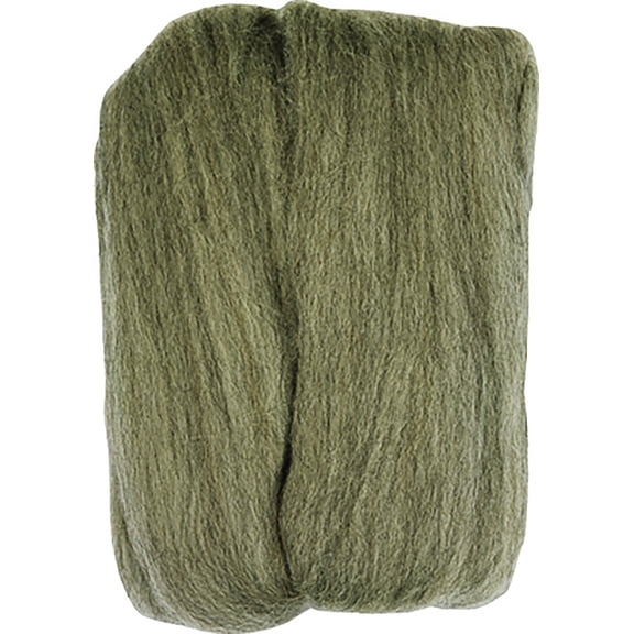 Clover Natural Wool Roving .3oz-Ash