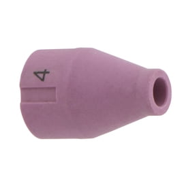 Radnor Model 2304-0084 Airco Style #4 1/4" Short Alumina TIG Nozzle (10 Per Pack) 10 Each / Box (5 Boxes)