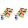 thumbnail image 1 of 6-Tier Acrylic Paint Storage Box, 24-Slot Paint Brush Holder, 1 of 5