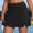 🔥 Black_New, variant on Dianli Tennis Skirt Skort Pleated Tennis Skort High Waisted Leaf Print Mini Skirt Built In Shorts Quick Dry Stretchy Athletic Skort For Golf Tennis Running Vacation Sporty Tennis Skirt Skort