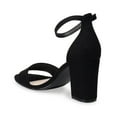 thumbnail image 3 of SO® Women's Heeled Dress Sandals Color: Onyx Size: 8, 3 of 4
