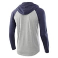 thumbnail image 3 of VNKIDY Men's Hoodies Lightweight Color Block Drawstring Hooded Henley Shirt Long Sleeve Loose Fit Pullover For Casual Daily Wear Cozy Tops, 3 of 3