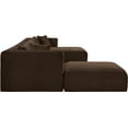 thumbnail image 4 of Meridian Furniture 6-Piece Brown Corduroy Performance Fabric Modular Sectional, 4 of 14