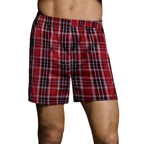 Hanes Men's Ultimate Fresh IQ Tartan Boxer, 5-Pack - Walmart.com