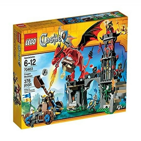 LEGO® Castle The Dragon Mountain w/ Minifigures, Catapult, & Tower | (Castle Clash Best Tower)