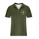 thumbnail image 5 of Mens Casual Manga Corta Botón Abajo Camisas Impresión Turndown Cuello Camiseta Casual Moda Superior para Al Aire Libre Diario, 5 of 5