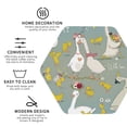 thumbnail image 3 of Fuzoiu Cute Farm Birds Print Leather Coasters Set,Drink Coasters Set of 4,for Tabletop Protection, Durable PVC Coasters,Home Décor and Housewarming Gift-Hexagon, 3 of 6