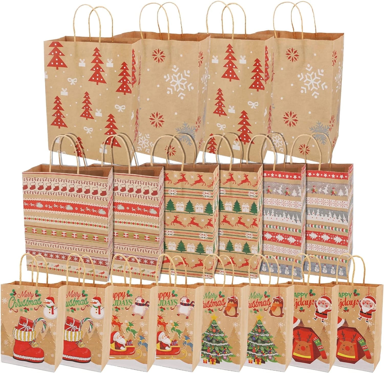 Magotan Christmas Gift Bags - 18 Pack Assorted Sizes photo 1