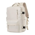 thumbnail image 3 of Mochila de doble hombro, mochila de equipaje, mochila de gran capacidad, mochila para computadora portátil, mochila de viaje para mochila, bolso de beige, 3 of 8